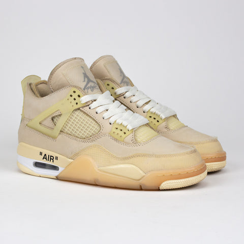 Jordan 4 Off-White Sail signed by Virgil Abloh