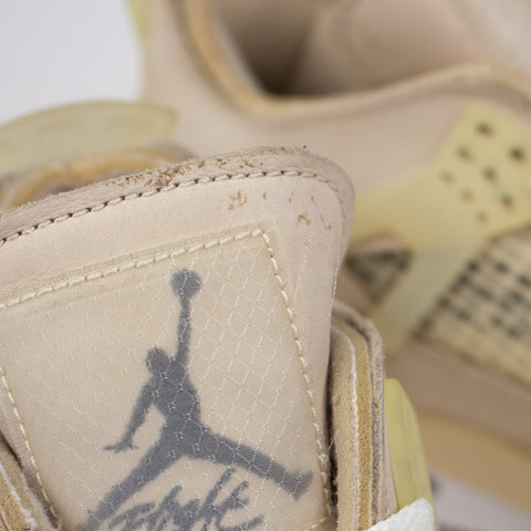 Jordan 4 Off-White Sail signed by Virgil Abloh
