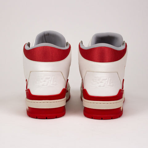 Louis Vuitton Trainer Sneaker Mid White Red