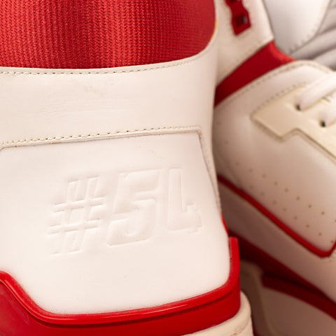 Louis Vuitton Trainer Sneaker Mid White Red